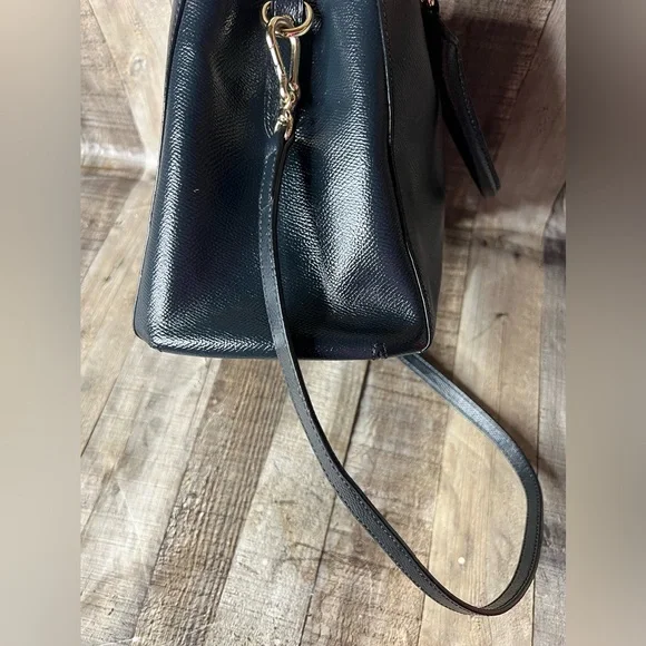 COACH Margot Carryall F34607 Midnight Blue Satchel Leather Crossbody handbag - Picture 6 of 16